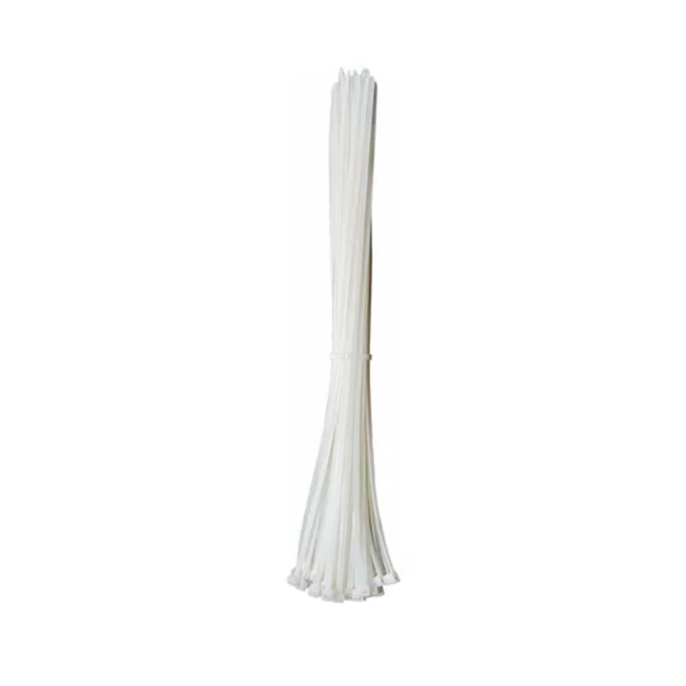 Abrazadera Ajustable Plastica 12  50 Pcs Transparente