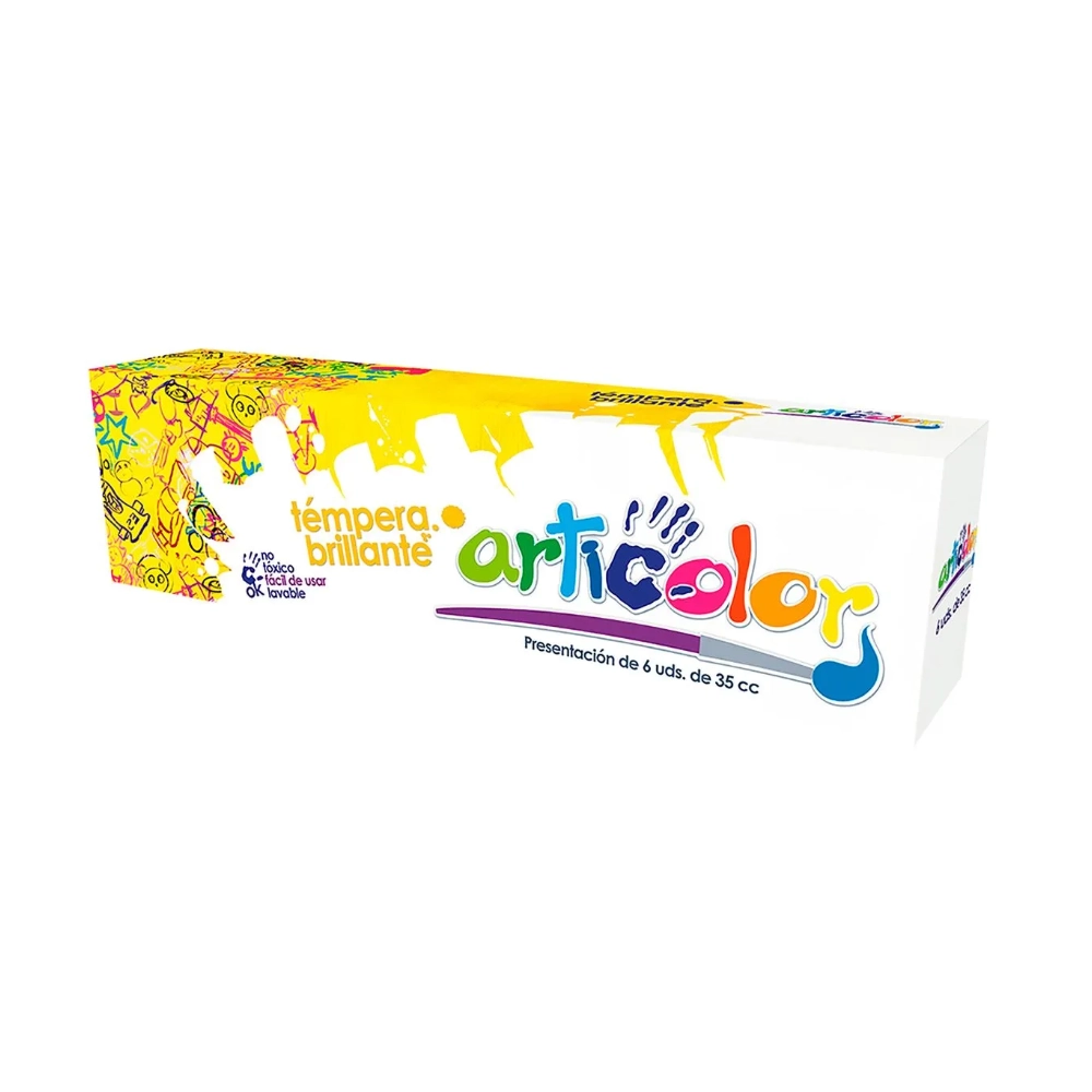 Tempera Articolor Brillantes 6 Unid 30cc