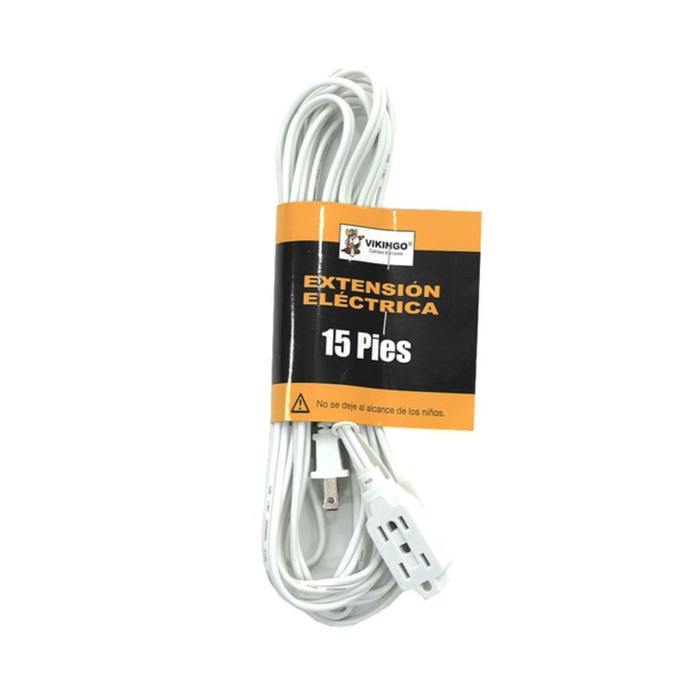 Extension Electrica 15’/4.5M Blanca Vikingo 8-800803N
