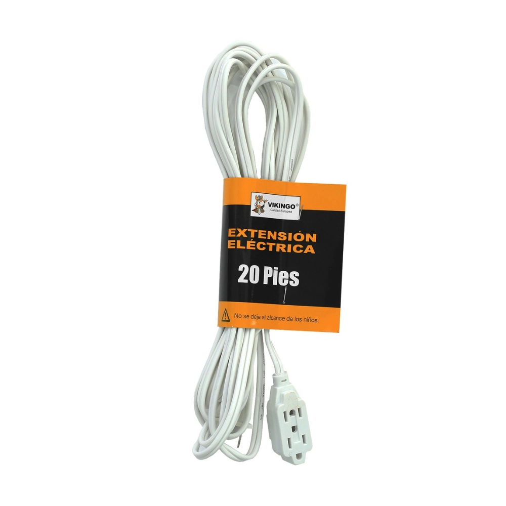Extension Electrica 20’/6M Blanca Vikingo 8-800805N