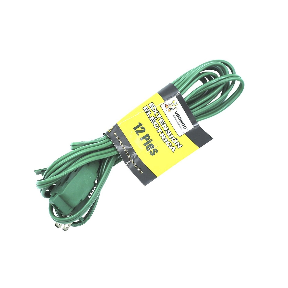 Extension Electrica 12’/3.6M Verde Vikingo Hecb-12