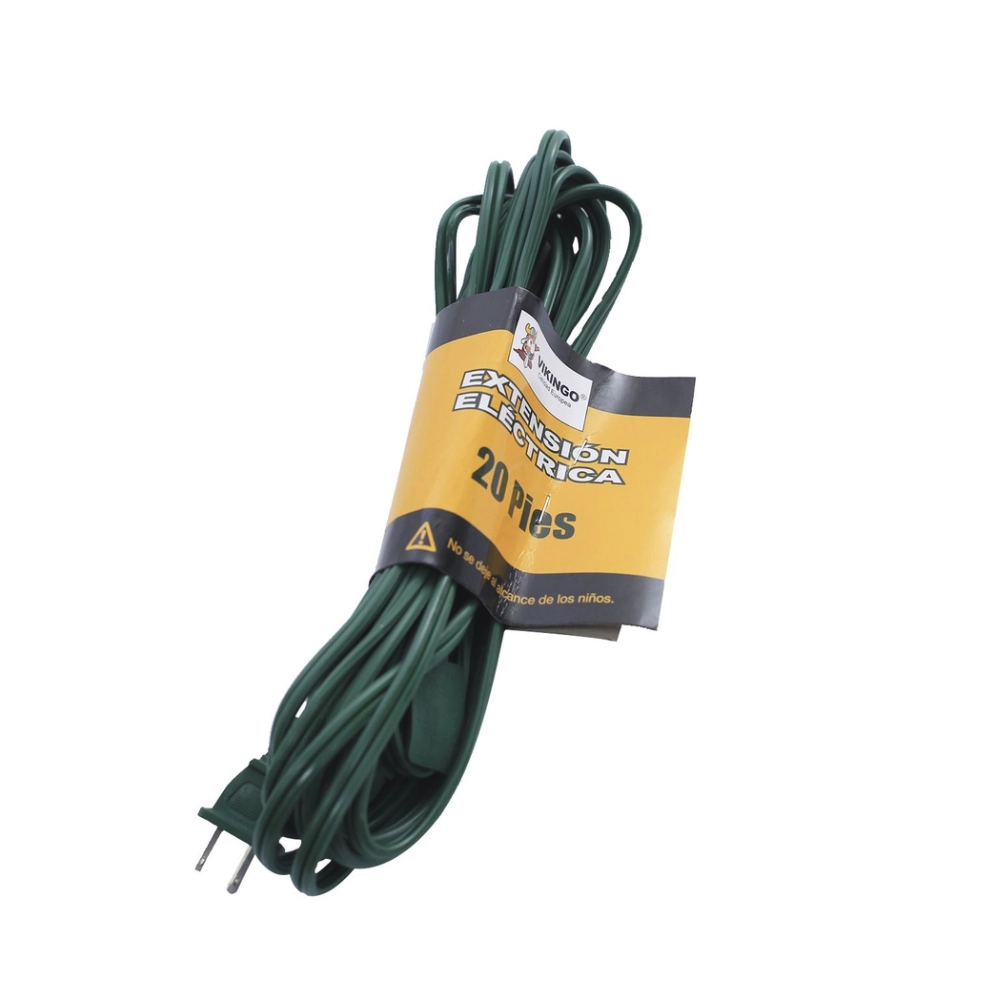 Extension Electrica 20’/6M Verde Vikingo Hecb-20