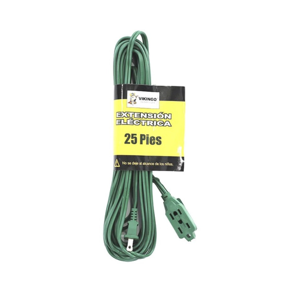 Extension Electrica 25’/7.6M Verde Vikingo Hecb-25