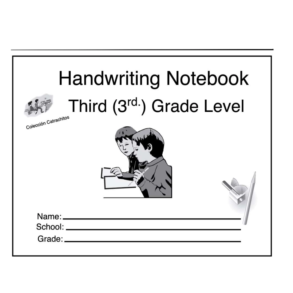 Catrachitos Handwriting Notebook 3Rd Grade