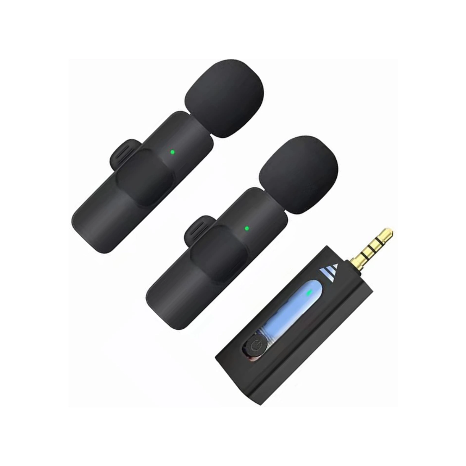 Microfono Inalambrico K35 2Piezas 3.5mm Para Android Negro