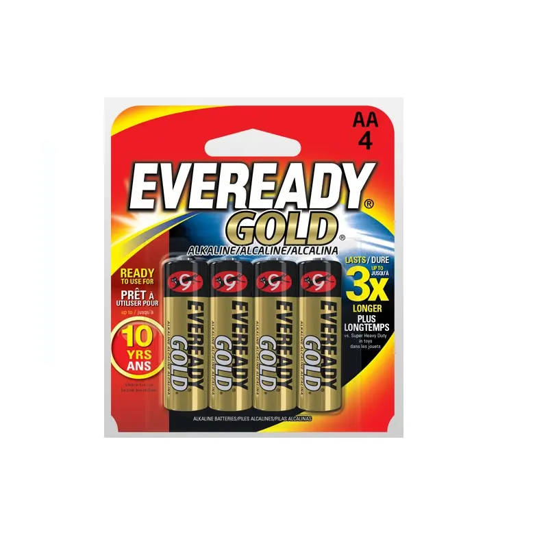Bateria Alcalina Eveready Aa Paq-4