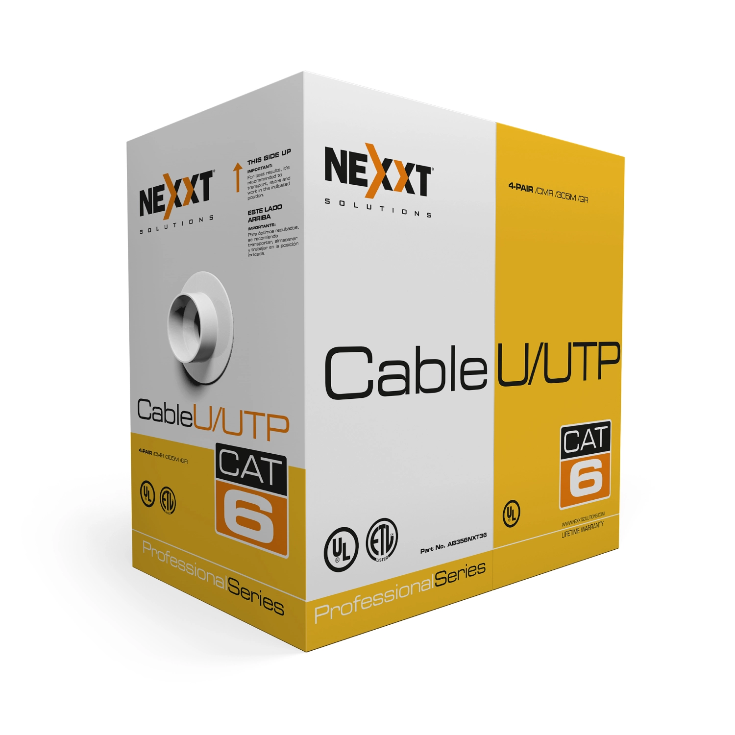 Cable De Red Cat6E Utp 1000Pies 24Awg Nexxt