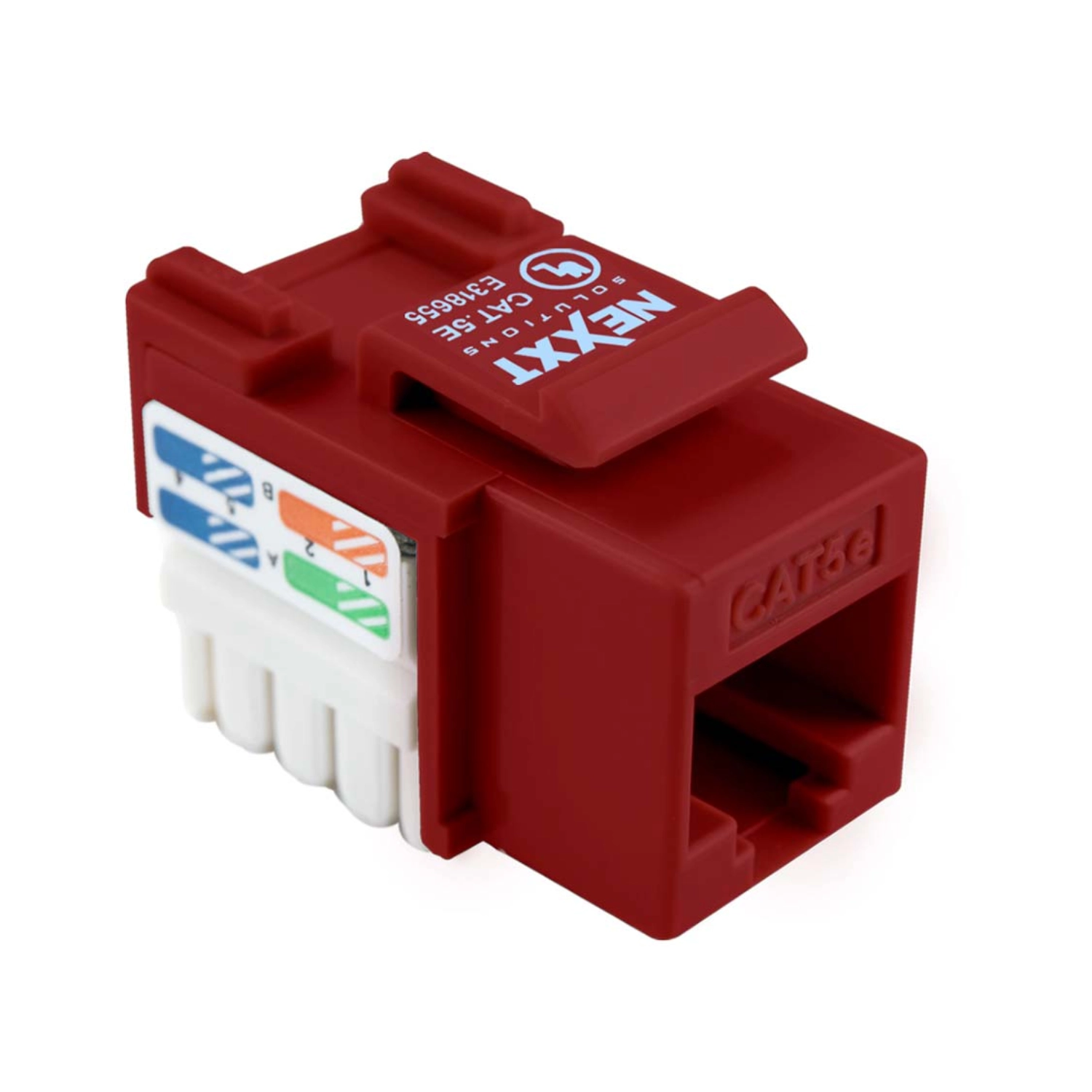 Modulo Jack Rj45 Cat5 Nexxt Rojo