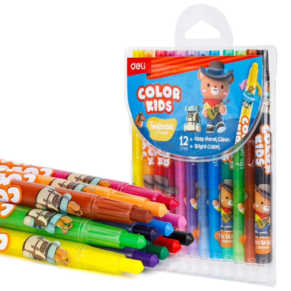 Crayon Pqt12 Deli Twister