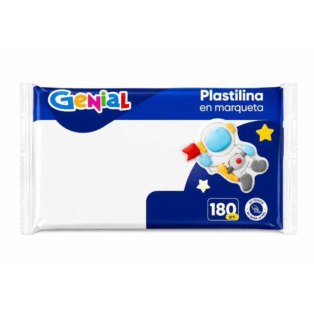 Plastilina Genial Marqueta Blanco 180Gr