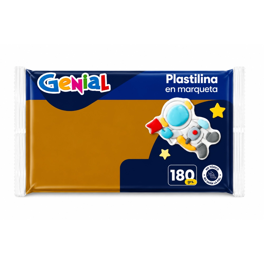 Plastilina Genial Marqueta Café 180Gr