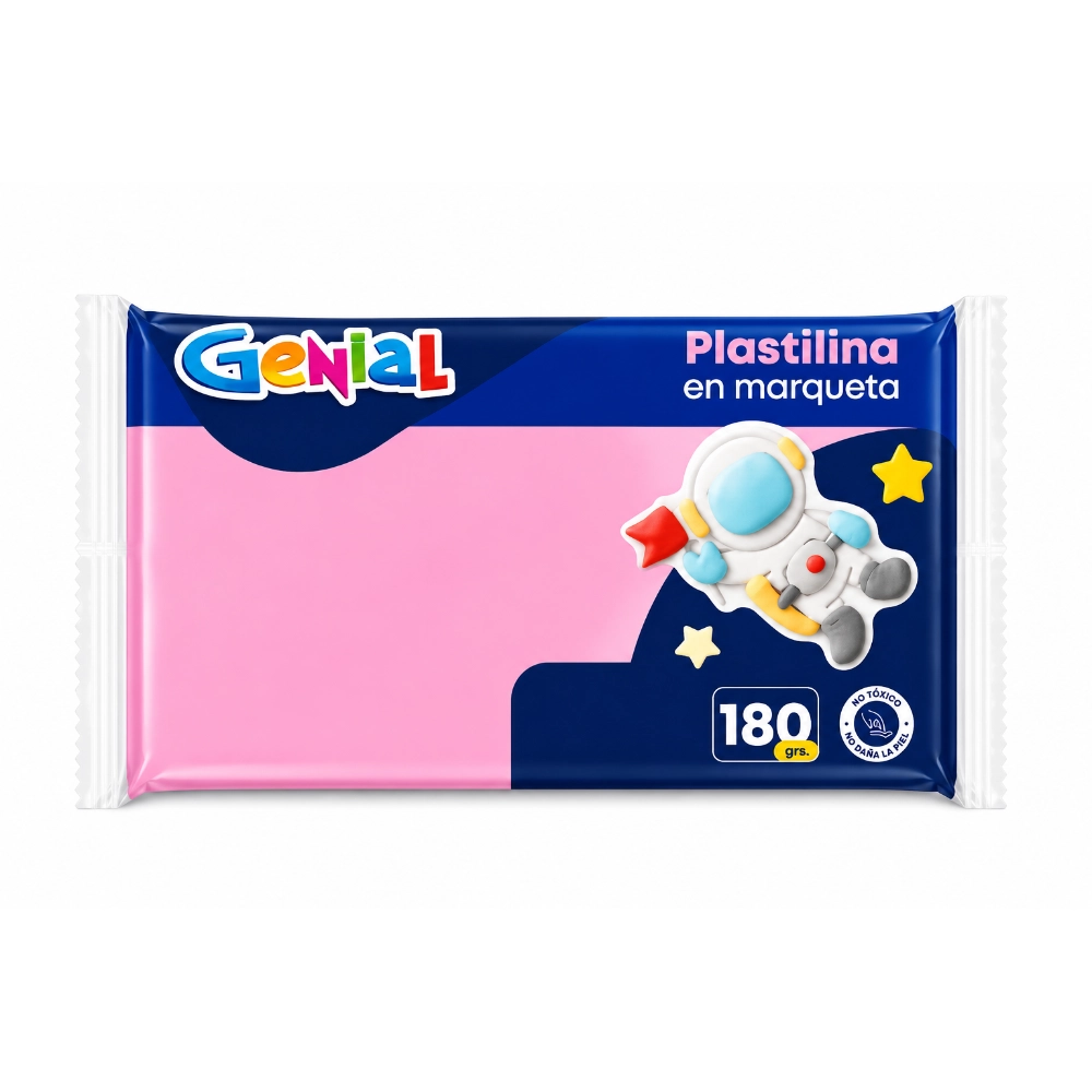 Plastilina Genial Marqueta Rosa 180Gr