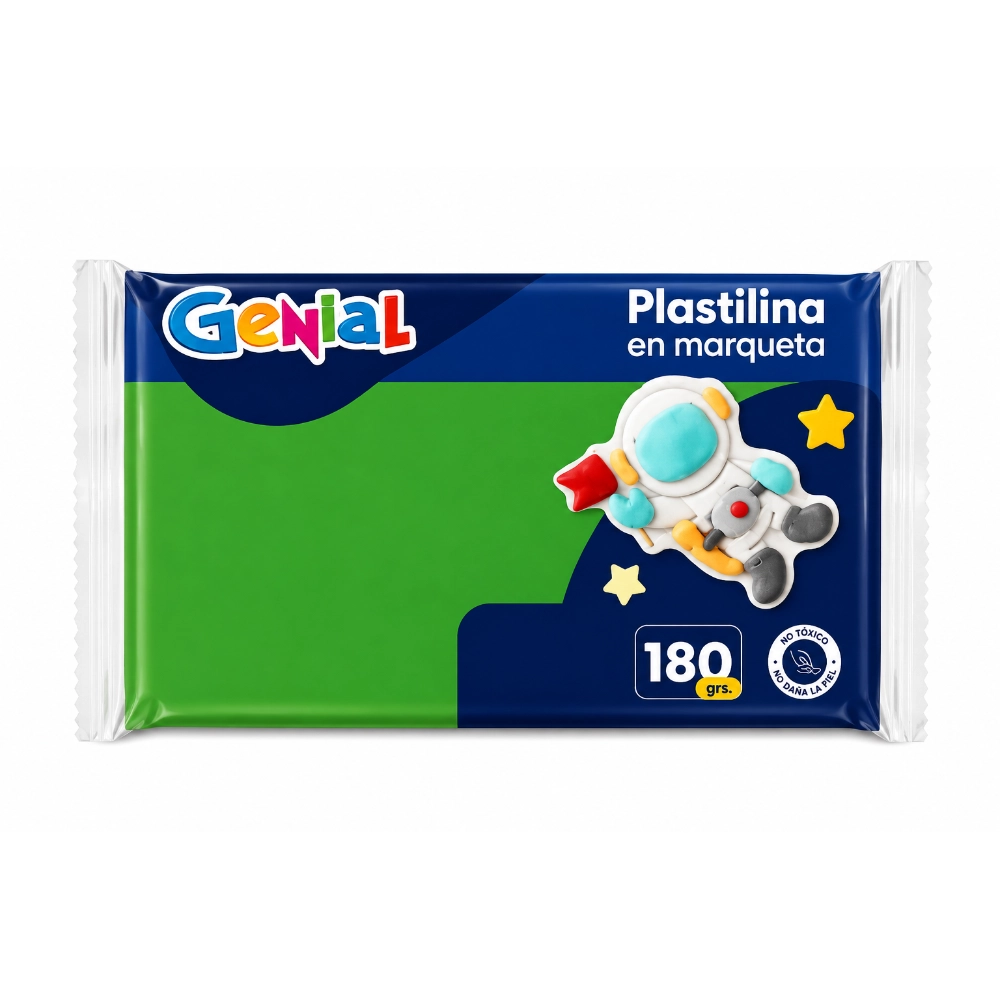 Plastilina Genial Marqueta Verde 180Gr