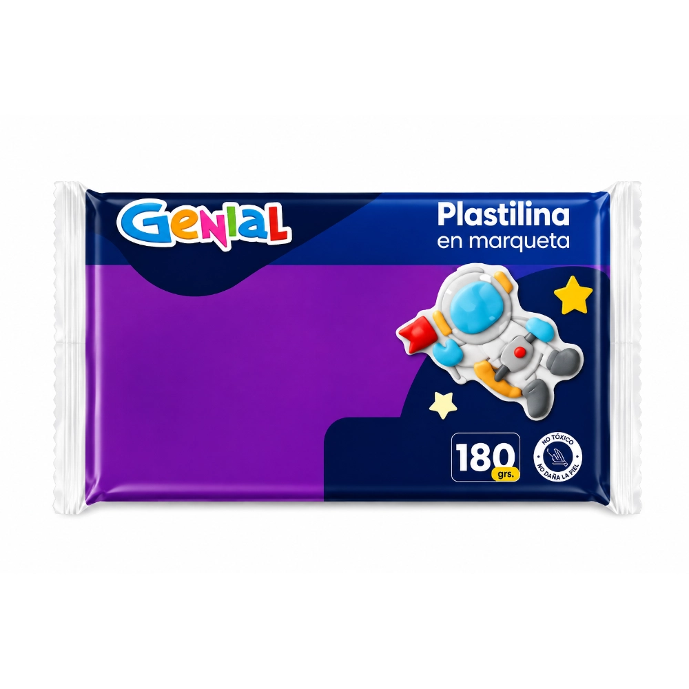 Plastilina Genial Marqueta Violeta 180Gr
