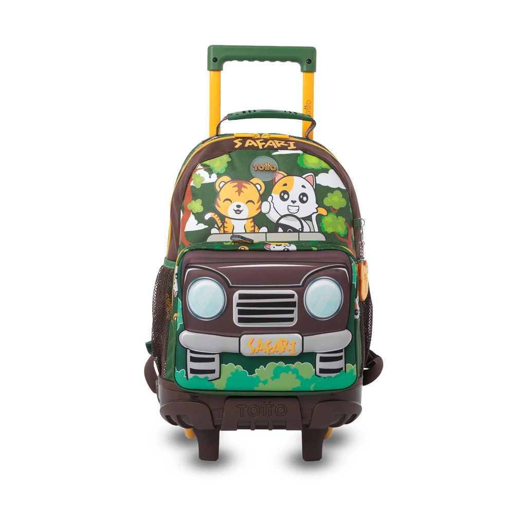 Mochila Totto C/Rodos Bomper Safari M 7Vt + Libro
