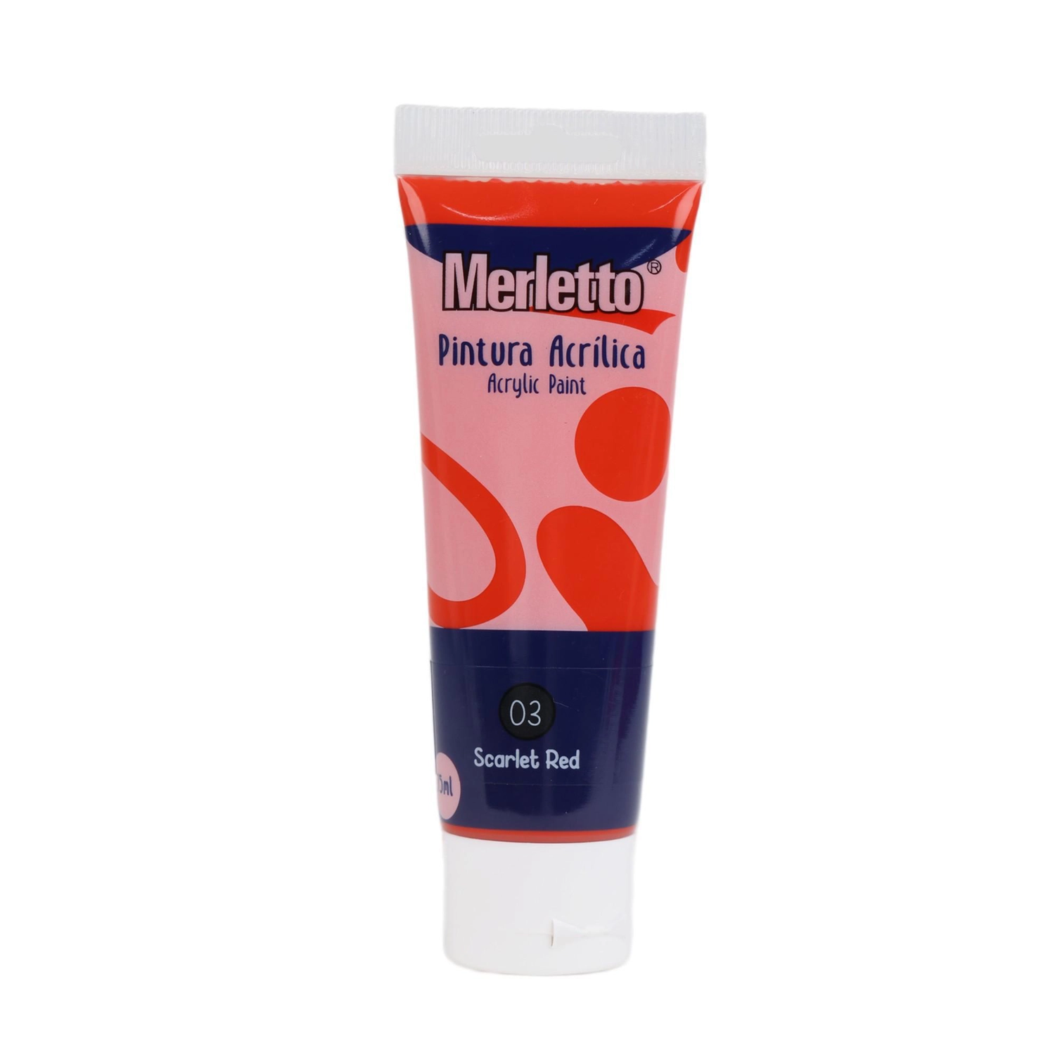 Pintura Acrilica 75Ml Rojo Merletto