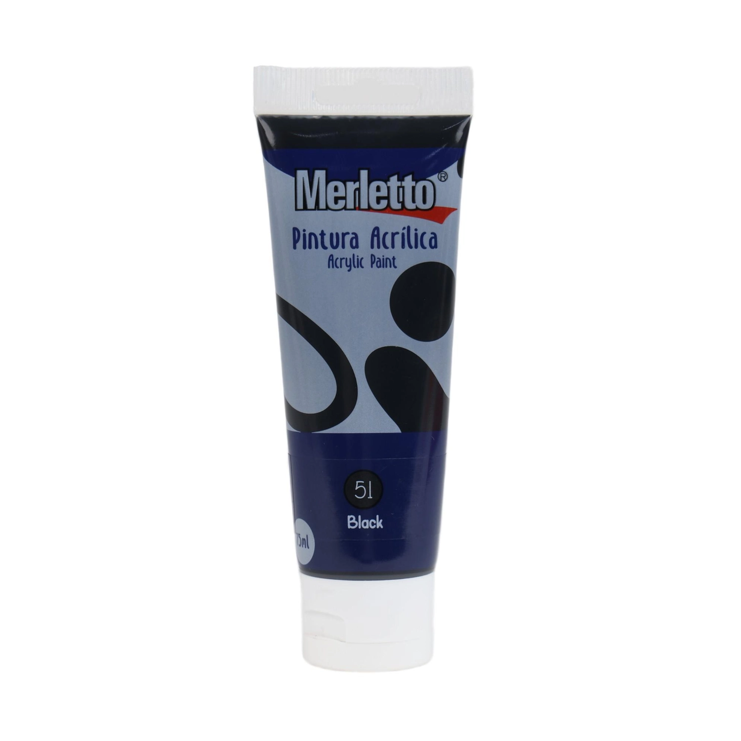 Pintura Acrilica 75Ml Negro Merletto