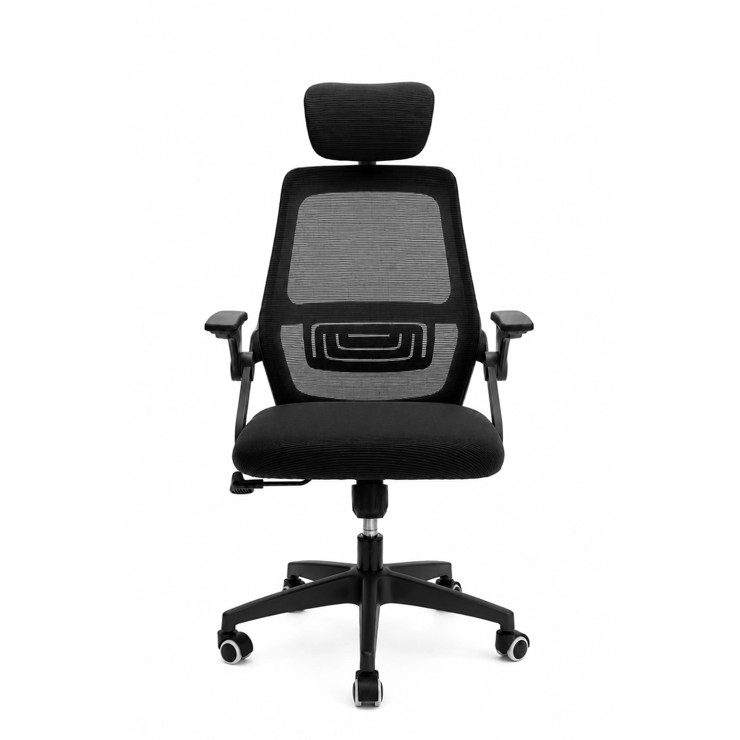 Silla Ejecutiva Verona Brazo Ajustable Malla Peso Max 220Lb Reposa Cabeza Ferrini Negro Clase 3